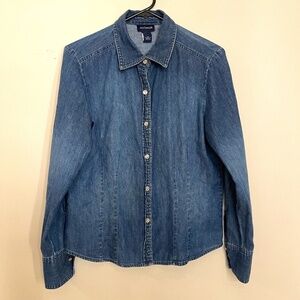 Ann Taylor  Denim Shirt size 10